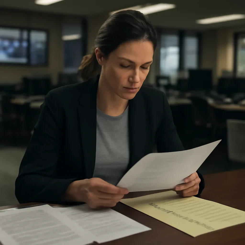 Reporter reviewing source material and timeline notes related to what the rome statute actually covers