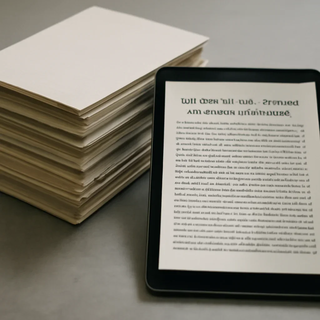 Stack of printed briefings and a tablet displaying archival notes for why some war crimes cases move so slowly